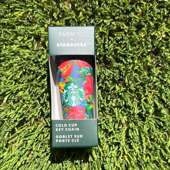 Starbucks + FARM Rio Colorful Floral Tumbler & Key Chain - Picture 3 of 7